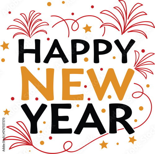 "Happy New Year" Vector Design