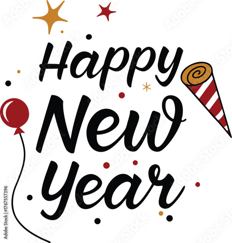 "Happy New Year" Vector Design