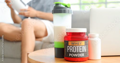 Protein powder with shake, ...