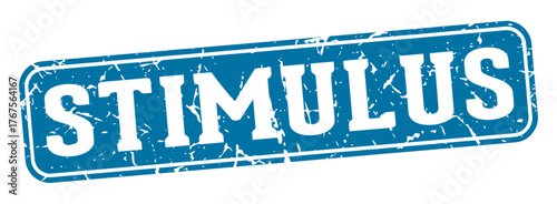 stimulus rectangular sign. stimulus stamp