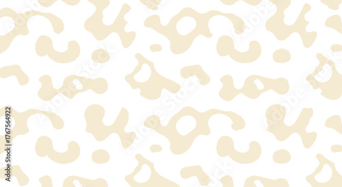 abstract pattern a seamless organic ivory shapes on white background creates versatile design element for modern backdrops surface designs and textile prints