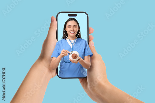 Female doctor with stethosc...