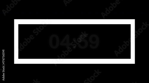 10 second countdown timer animation with Alpha Channel 4K video