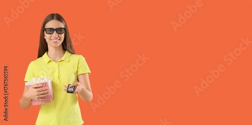 Young woman with remote con...