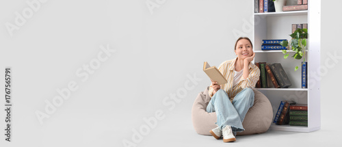 Beautiful young woman readi...