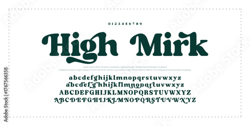 Elegant luxury abstract digital technology logo font alphabet. Minimal modern urban fonts for logo, brand etc. Typography typeface uppercase lowercase and number. vector illustration