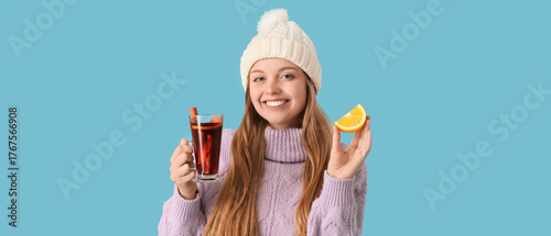 Beautiful young woman with ...