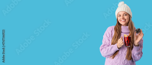 Beautiful young woman with ...