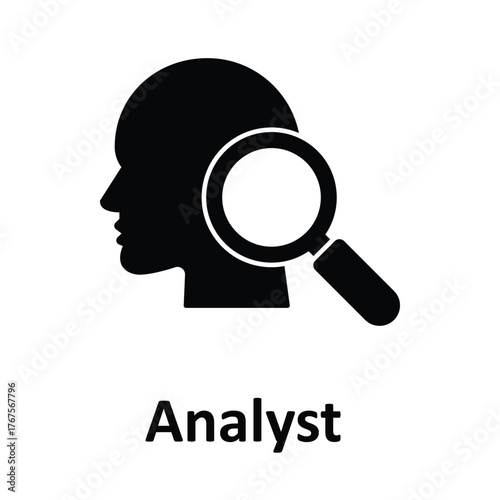 Analyst Vector Icon which can easily modify or edit