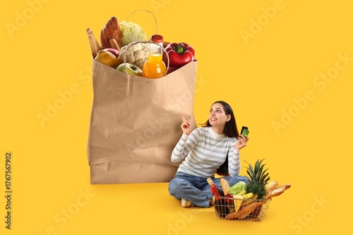 Young woman with credit car...