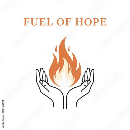 Fuel of Hope Hands Fire Logo