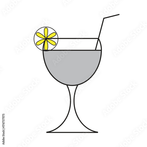 cocktail with lemon