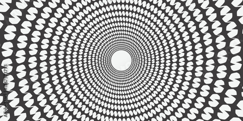 modern spinning stars optical illusion background. Black and white hypnotic sparkles surface. vector