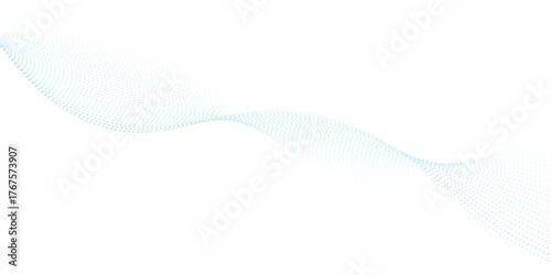 Abstract wave element for design. Digital frequency track equalizer. Stylized line art background. Vector illustration. Wave with lines created using blend tool.