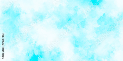 Abstract grunge sky blue soft painted watercolor paint splash. inspiring views of fluffy clouds blue sky background. cloudy blue sky various natural clouds and smoke. morning cloud in the sky.