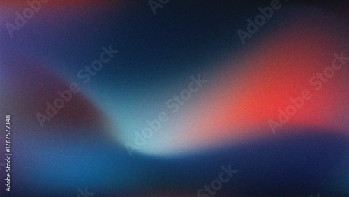 Dark Blue and Coral Gradient Background – Cinematic Abstract Blur with Soft Light and Depth
