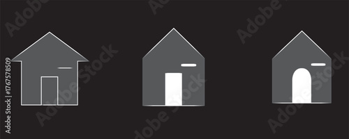 white church icon vector illustration with cross and building symbol
