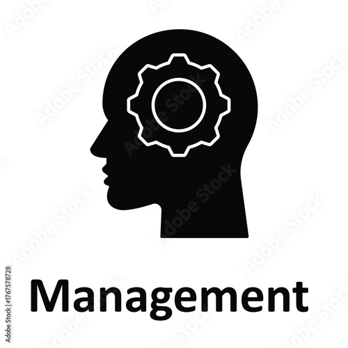 Management Vector Icon which can easily modify or edit
