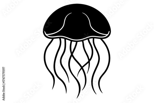 vector illustration of a jellyfish