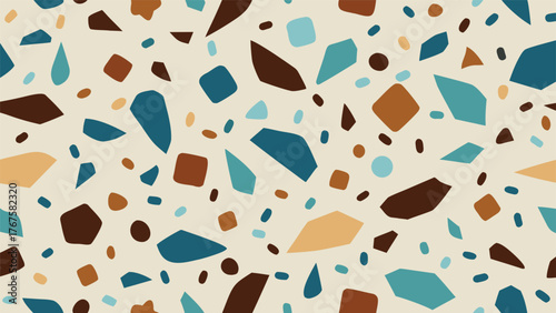 A festive background adorned with a mix of brightly colored confetti, creating a celebratory atmosphere..eps