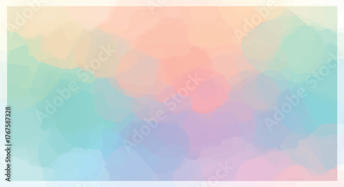 Pastel Watercolor Cloudscape - Dreamy Abstract Background Texture