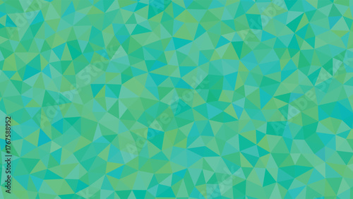 Abstract geometric background polygonal mosaic with triangle shapes in shades of green perfect for modern design proj