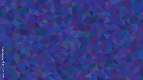 Abstract geometric background low poly triangle pattern in shades of blue and purple modern design for wallpaper and 