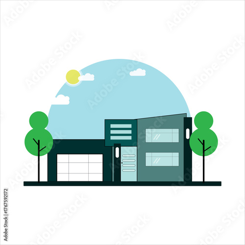 3d render vector illustration of house with keys, real estate property investment, mortgage and leasing, agency icon