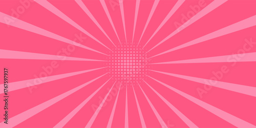 abstract comic pink background cartoon style. sunlight. vector illustration.