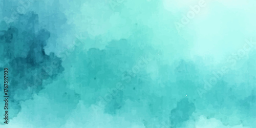 Abstract blue watercolor grunge texture surface or vintage wall backdrop design