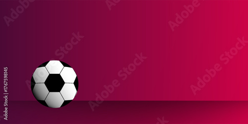 Vector of world cup 2026  background. Template of soccer background with light trail and 3d ball icon. world cup 2026.