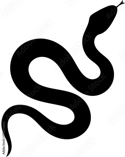 black and white snake vector