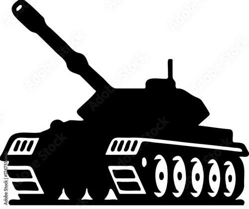 tank silhouette vector