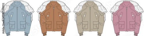 Stylish and Versatile Jacket Designs A Range of Colors and Functional Styles for Any Occasion