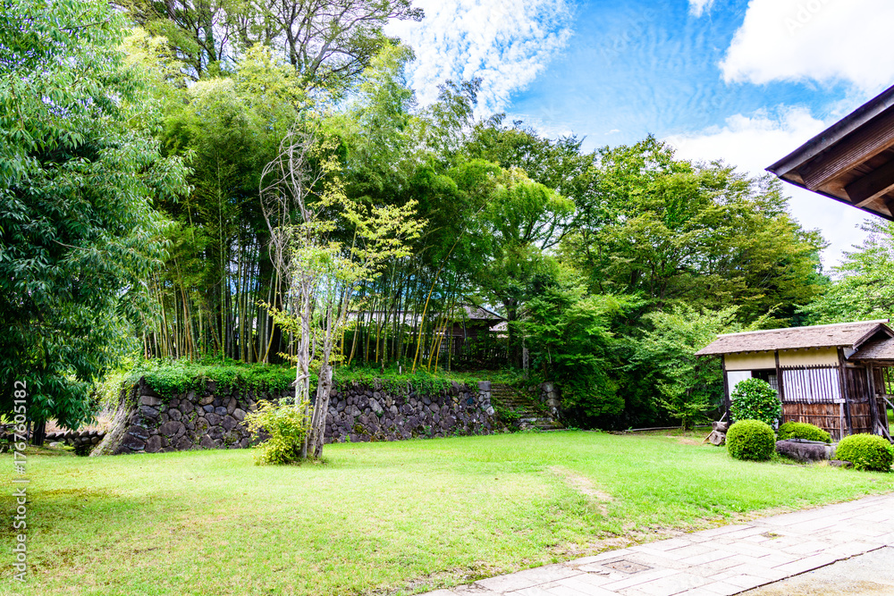 Fototapeta premium 山形河北町の紅花資料館の静かなたたずまい 