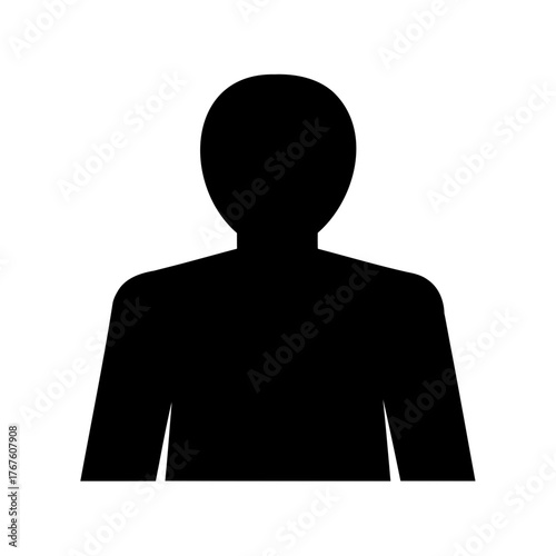 Anonymous User Icon or Profile Silhouette Depicting Privacy and Confidentiality