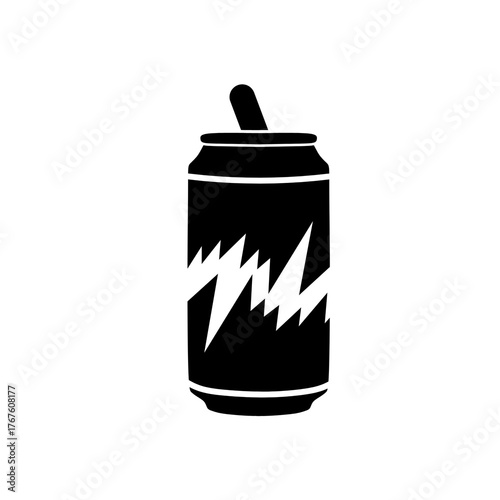 Energy Drink Vector Icon: Refreshing Beverage Illustration for Design