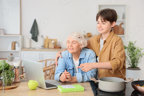 Senior woman with her grand...