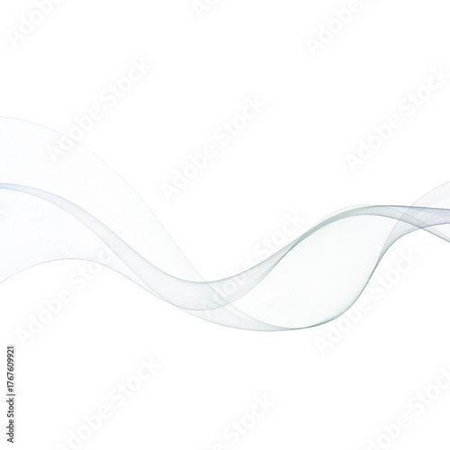 Smooth graphic curve in cool pastel tones for a sophisticated business design template. Eps 10