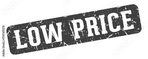 low price rectangular sign. low price stamp