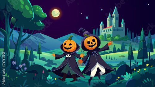 Halloween, carnival, mystery, fairy tale, night, holiday, theater, stage, production, decoration,
spooky, horror, ghost, pumpkin, witch, costume, trick or treat, autumn, haunted, skeleton, mask, creep