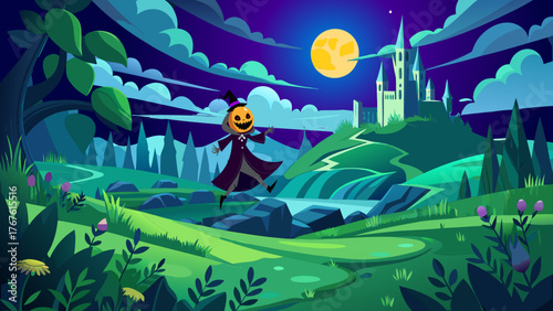 Halloween, carnival, mystery, fairy tale, night, holiday, theater, stage, production, decoration,
spooky, horror, ghost, pumpkin, witch, costume, trick or treat, autumn, haunted, skeleton, mask, creep