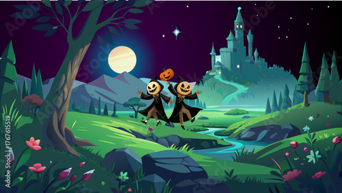 Halloween, carnival, mystery, fairy tale, night, holiday, theater, stage, production, decoration,
spooky, horror, ghost, pumpkin, witch, costume, trick or treat, autumn, haunted, skeleton, mask, creep