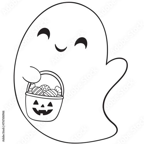 Cute Ghost Character