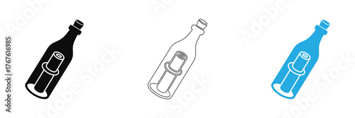 Unlock hidden stories and urgent dispatches contained within this iconic corked bottle, symbolizing communication and adventure for your next project.