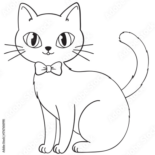 vector illustration of a cat