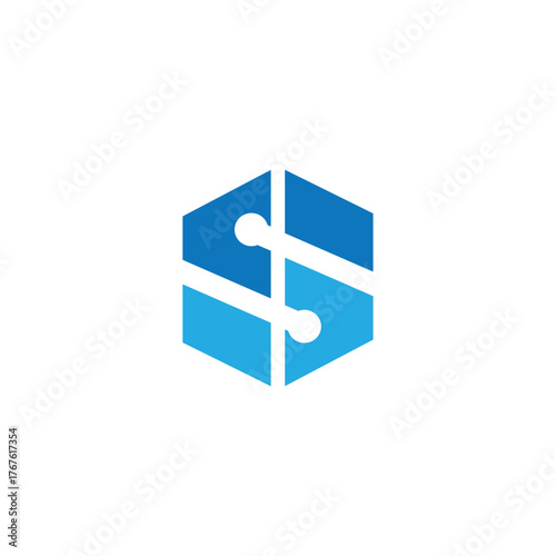 Creative S or SS Letter Logo Design Abstract Modern Business Brand Identity