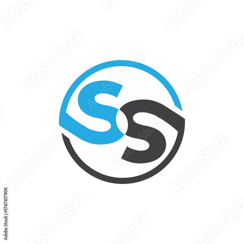 Creative S or SS Letter Logo Design Abstract Modern Business Brand Identity