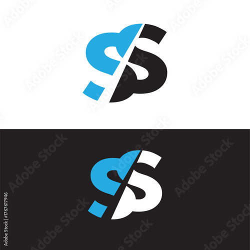 Creative S or SS Letter Logo Design Abstract Modern Business Brand Identity