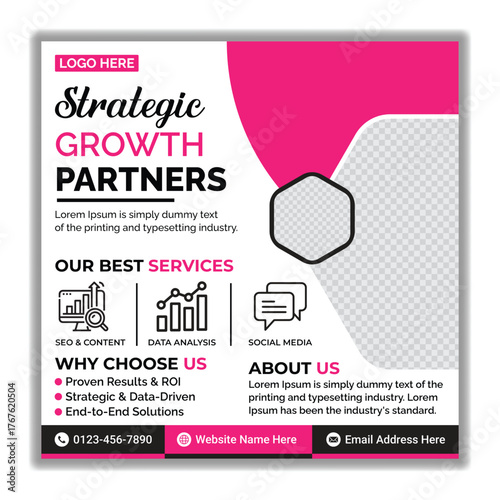 Clean and professional flyer layout, Corporate marketing poster design, Event poster with speakers section, Editable annual meeting flyer, Professional workshop flyer design